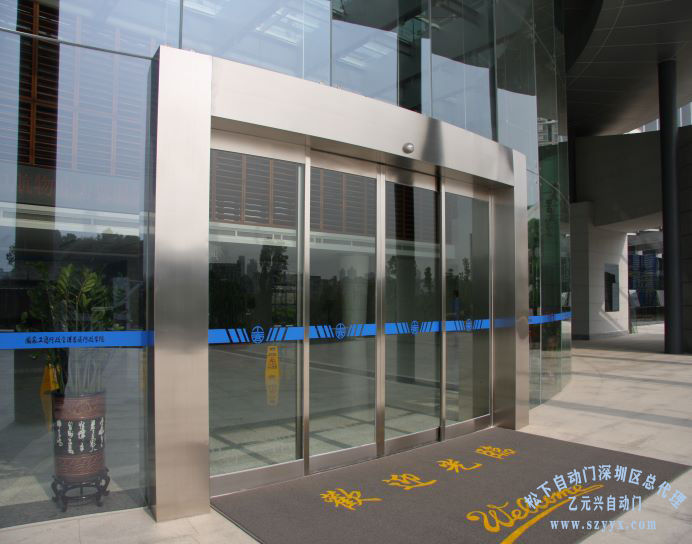 自动门-行政学院大堂进出口应用方案