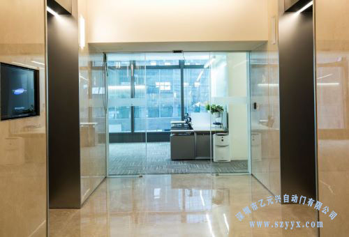 办公室自动门解决方案-乙元兴为腾讯量身定制