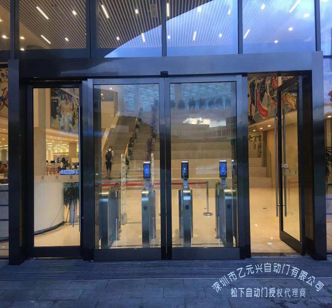 有框玻璃自动门解决方案-乙元兴为香港中文（深圳）大学量身定制